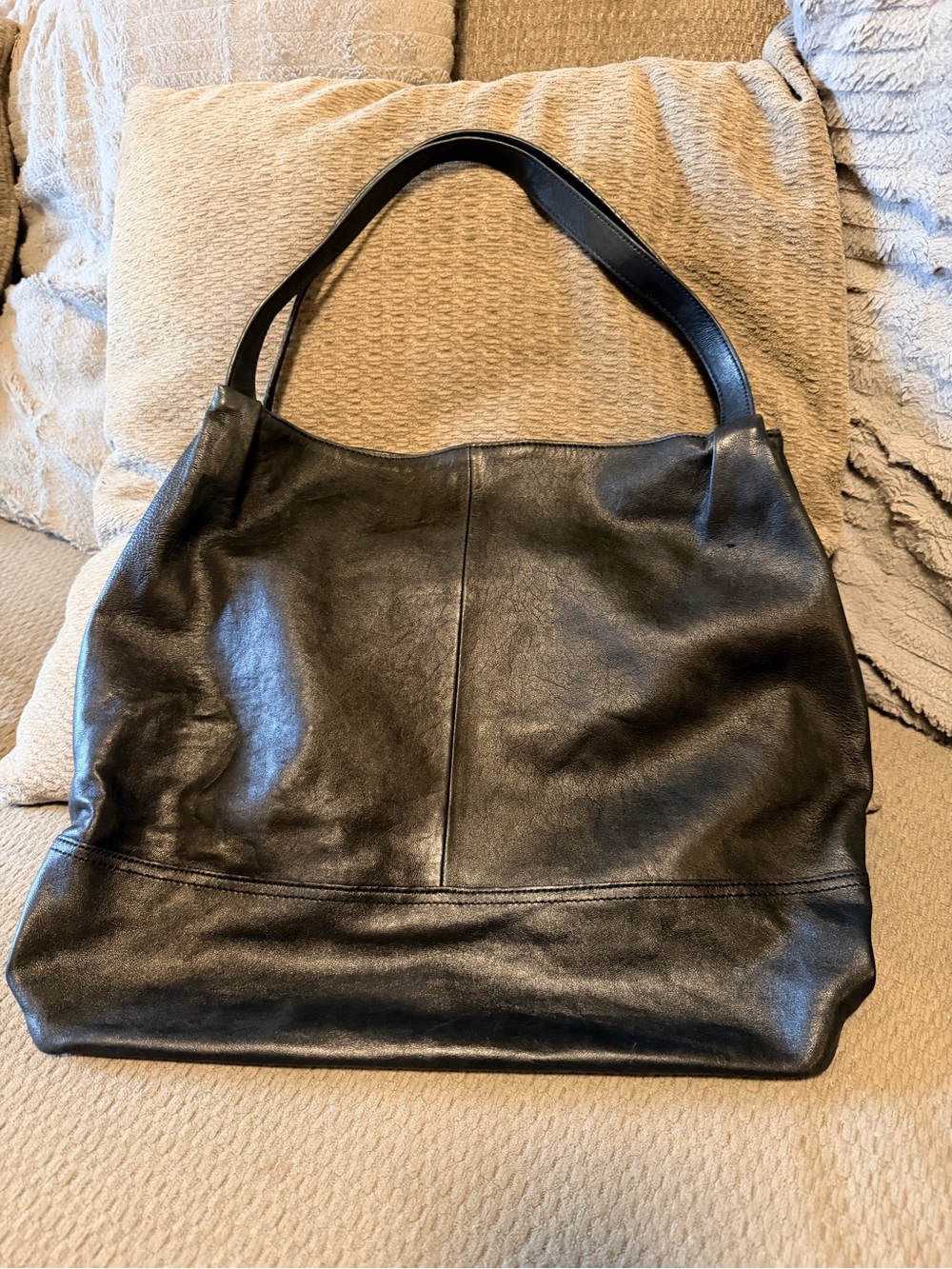 Banana Republic Black Leather Shoulder Bag